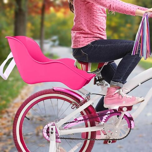 أطفال دراجة للدراجات مقعد Doll Carrier Seat للفتيات خفيفة الوزن ديكور عصري مرفق الدراجة المرفقات السهلة للتثبيت ، وتشمل الأجهزة ، ومزيد من المرح للأطفال in Kuwait