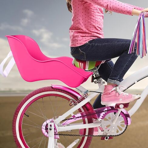 أطفال دراجة للدراجات مقعد Doll Carrier Seat للفتيات خفيفة الوزن ديكور عصري مرفق الدراجة المرفقات السهلة للتثبيت ، وتشمل الأجهزة ، ومزيد من المرح للأطفال in Kuwait