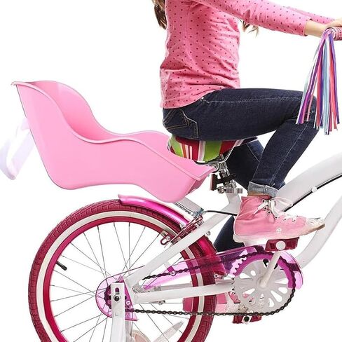 أطفال دراجة للدراجات مقعد Doll Carrier Seat للفتيات خفيفة الوزن ديكور عصري مرفق الدراجة المرفقات السهلة للتثبيت ، وتشمل الأجهزة ، ومزيد من المرح للأطفال in Kuwait
