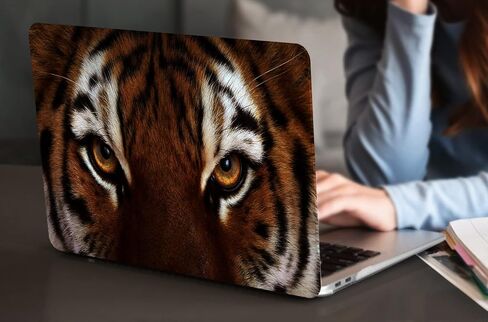 Compatible with MacBook Air 13.6 inch Case 2022-2024 Release A2681 M2 A3113 M3 Chip Animal Plastic Hard Shell Cover & Keyboard Cover & Mac OS Keyboard Sticker (Tiger) in Kuwait