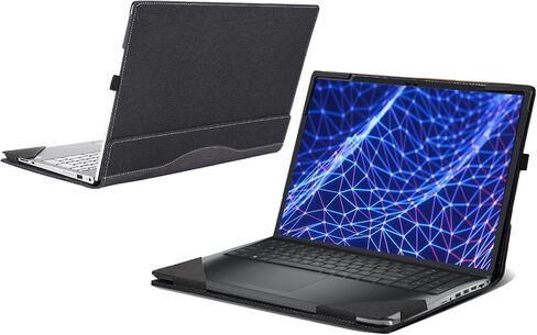 حالة الكمبيوتر المحمول لـ Dell New Latitude 5530 5520 Business Labtop 2-in-1 Case Case Latitude 5540 5550 Bag Laptop Bag ، 15.6 "Pu Leather Inner Cover (Dark Gray) in Kuwait