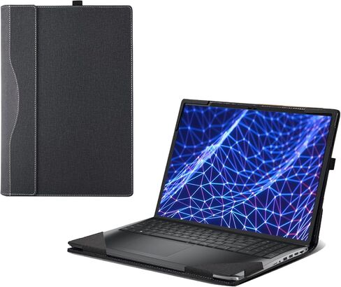 حالة الكمبيوتر المحمول لـ Dell New Latitude 5530 5520 Business Labtop 2-in-1 Case Case Latitude 5540 5550 Bag Laptop Bag ، 15.6 "Pu Leather Inner Cover (Dark Gray) in Kuwait