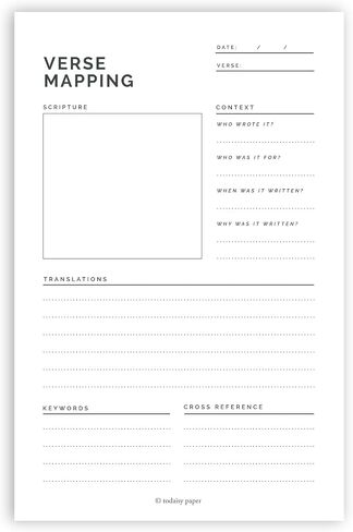 Todaisy Paper Verse Mapping Notepad 5.5 x 8.5 Tear Away Notepad for Bible and Scripture Study. Christian/Religious study guide for Teaching and Learning. 50 tear off sheets in Saudi Arabia
