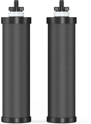 Water Filter Replacement for Berkey® BB9-2® Black Purification Elements, Activated Carbon Filters Compatible with Berkey Gravity Water Filtration System, Pack of 6 in Saudi Arabia
