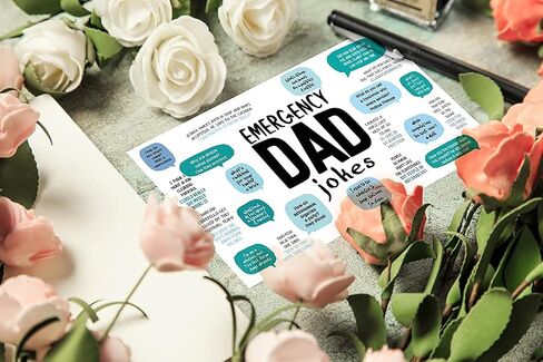 OJsensai Joke Fathers Day Card for Dad, Birthday Card for Dad, Emergency Extra Funny Joker Greeting Card for the Father's Day Gifts, Variety Joke Card for Father, Fathers Day Card from Daughter in Saudi Arabia