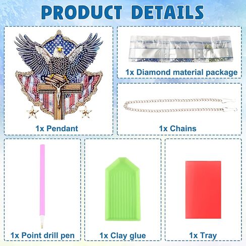 DOMROM 4th of July Diamond Art Hanging Kits for Adult, Diamond Painting Sunflower, Special Shaped Gem Art Suncatchers Ornament, Independence Day Home Window Wall Decor in Saudi Arabia