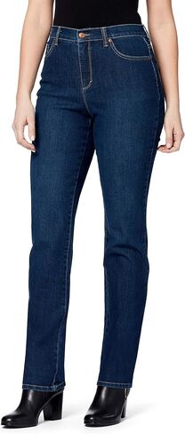 Gloria Vanderbilt Women's Amanda Classic High Rise Tapered Jean, Dark Natural, 7.5 Narrow in Saudi Arabia