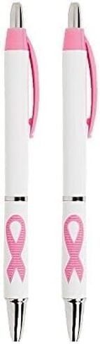 Fun Express Pink Ribbon Breast Cancer Awareness Grip Pens (set of 24) Awareness Supplies in Saudi Arabia