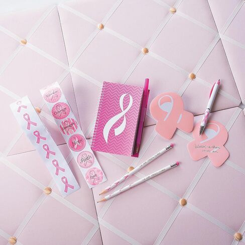 Fun Express Pink Ribbon Breast Cancer Awareness Grip Pens (set of 24) Awareness Supplies in Saudi Arabia