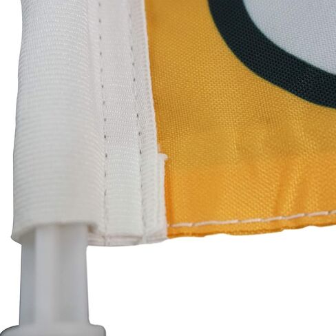 أعلام سيارة FANMATS 61865 Denver Broncos Ambassador - عبوتان من أعلام السيارات الصغيرة، 4 بوصة × 6 بوصة، مثالية للغطاء أو صندوق السيارة in Saudi Arabia