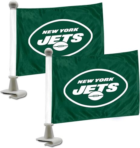 FANMATS 61865 Denver Broncos Ambassador Car Flags - 2 Pack Mini Auto Flags, 4in X 6in, Perfect for Hood or Trunk in Kuwait