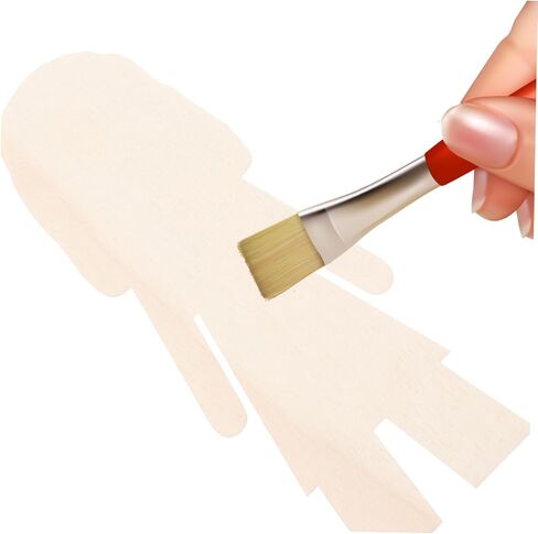 NUOBESTY 20pcs People Wooden Slices Wooden Human Cutouts Chips Blank People Cutouts Labels Fragments Human Crafts in Saudi Arabia