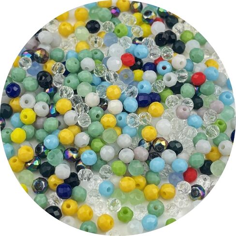 100pcs 8mm Crystal Glass Beads Faceted Rondelle Glass Spacer Beads for Bracelets Necklace Pendants Earrings Key Chains Jewelry Making(Dark Blue Porcelain) in Saudi Arabia