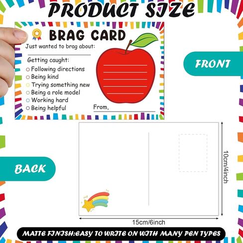 Eersida 120 Pcs Teacher Mail Cards to Parents Brag Cards Good Behavior Incentive Motivational Postcards Positive Notes Home Teacher Supplies Elementary Kindergarten Classroom Must Haves in Saudi Arabia