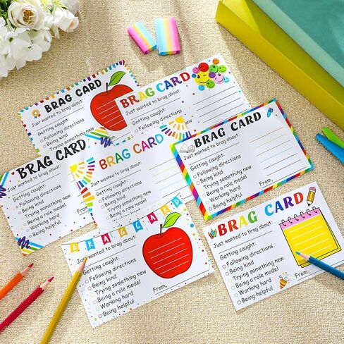 Eersida 120 Pcs Teacher Mail Cards to Parents Brag Cards Good Behavior Incentive Motivational Postcards Positive Notes Home Teacher Supplies Elementary Kindergarten Classroom Must Haves in Saudi Arabia