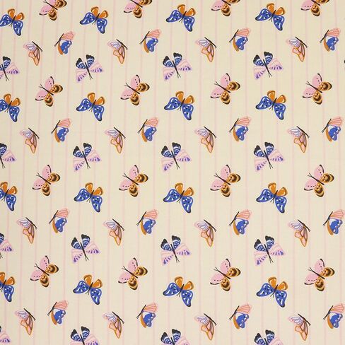 Sugar Petals Floral Fabric by The Yard – Premium Cotton | Petal & Flutter Collection – Coordinated Floral & Butterfly Print Collection for Quilting, Sewing, and Crafts (1 Yard pre Cut) in Kuwait