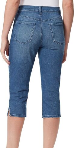 Gloria Vanderbilt Women's Amanda Capri Jean, Jade Breeze-Rivets, 14 Petite in Saudi Arabia
