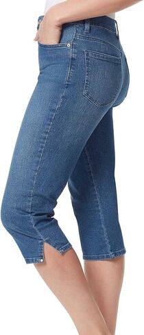 Gloria Vanderbilt Women's Amanda Capri Jean, Jade Breeze-Rivets, 14 Petite in Saudi Arabia