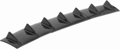 aqxreight Upgrade Your Vehicle with a 3 Pcs Chassis Deflector Universal Black Rear Lip Fin Spoiler Wing Splitter Diffuser (Bright Black) in Saudi Arabia