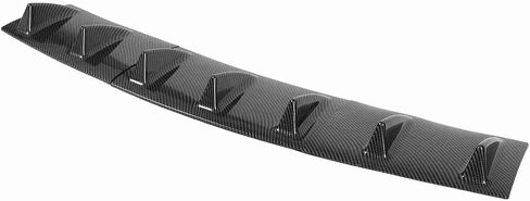 aqxreight Upgrade Your Vehicle with a 3 Pcs Chassis Deflector Universal Black Rear Lip Fin Spoiler Wing Splitter Diffuser (Bright Black) in Saudi Arabia