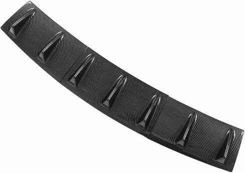 aqxreight Upgrade Your Vehicle with a 3 Pcs Chassis Deflector Universal Black Rear Lip Fin Spoiler Wing Splitter Diffuser (Bright Black) in Saudi Arabia