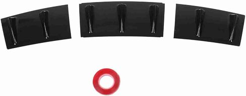 aqxreight Upgrade Your Vehicle with a 3 Pcs Chassis Deflector Universal Black Rear Lip Fin Spoiler Wing Splitter Diffuser (Bright Black) in Saudi Arabia