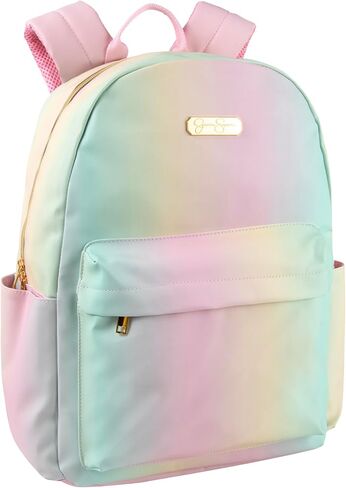 Jessica Simpson Women’s Designer Laptop Backpack with Side Pockets, Padded Straps | Classic Modern Backpack for Women (Ombre Rainbow), Large in Saudi Arabia