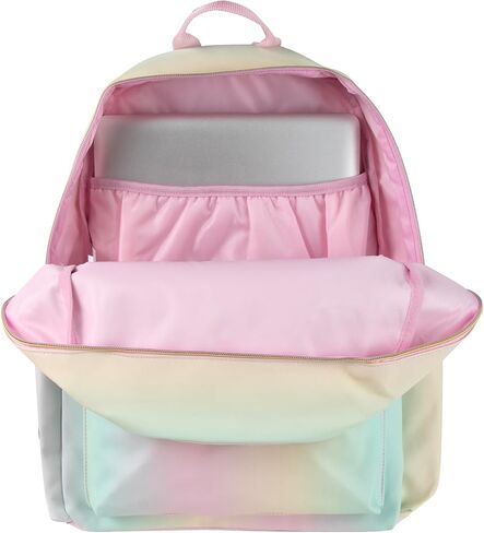 Jessica Simpson Women’s Designer Laptop Backpack with Side Pockets, Padded Straps | Classic Modern Backpack for Women (Ombre Rainbow), Large in Saudi Arabia