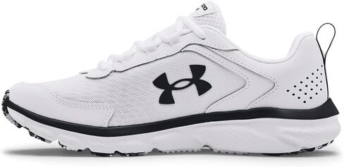 Under Armour Men's Charged Assert 9, (009) Black/Blue Surf/White, 8, US in Saudi Arabia