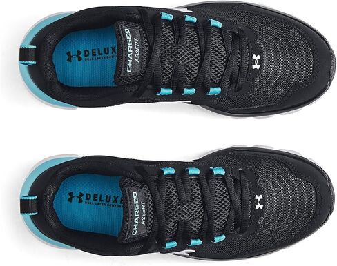 Under Armour Men's Charged Assert 9, (009) Black/Blue Surf/White, 8, US in Saudi Arabia
