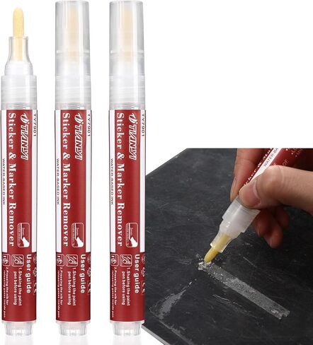 Marspark 3 PCS Remover Remover Amover Pens for Licky Resiles Multi-Surface Removal Marker Remover for Forture Tile Glue Glue Label Label Label in Saudi Arabia