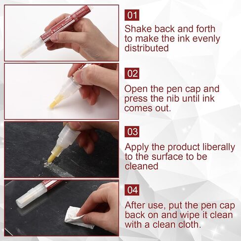 Marspark 3 PCS Remover Remover Amover Pens for Licky Resiles Multi-Surface Removal Marker Remover for Forture Tile Glue Glue Label Label Label in Saudi Arabia