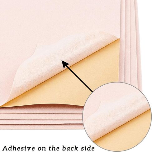 Benecreat 20pcs مخملية لاصق الخلفية الخلفية المجوهرات مربع علبة النسيج 8.3 "× 11.8" ، متينة ومقاومة للماء لفن مهرجان الهالوين وصنع الحرف in Saudi Arabia