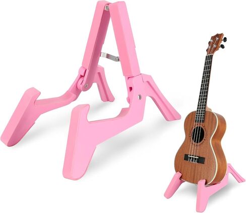 EASTROCK Folding Ukulele Stand ABS Stand for Mandolins/Violins Adjustable Portable Instrument Stand for Ukulele Accessories Mini Guitar Stand for Small Musical Instruments Concert Soprano/Tenor Ukulele/Banjo in Saudi Arabia