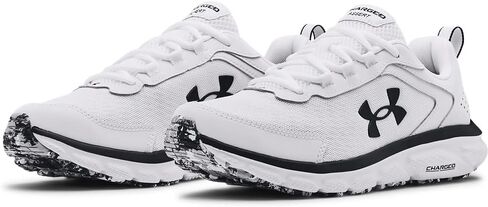 Under Armour Men's Charged Assert 9, (404) Midnight Navy/Yellow Ray/White, 12 in Saudi Arabia