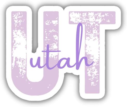 Utah State Travel Sticker, Multiple Colors, UT State Code, Vinyl Laptop Water Bottle Planner Journal Places I've Been, Luggage Decal (Green) in Kuwait