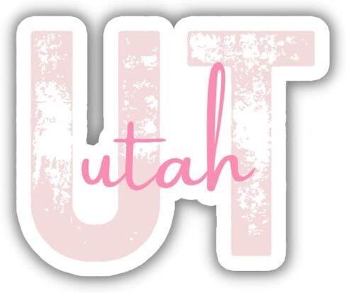 Utah State Travel Sticker, Multiple Colors, UT State Code, Vinyl Laptop Water Bottle Planner Journal Places I've Been, Luggage Decal (Green) in Kuwait