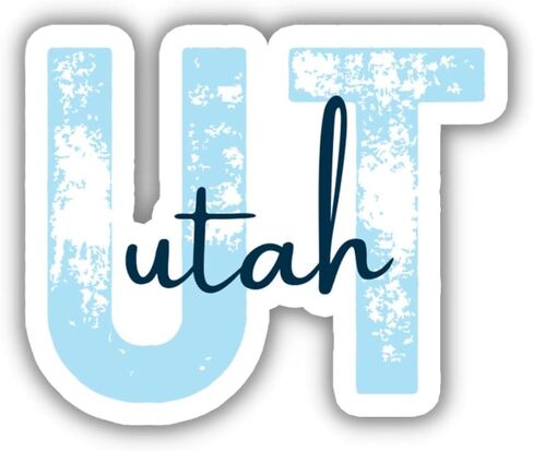 Utah State Travel Sticker, Multiple Colors, UT State Code, Vinyl Laptop Water Bottle Planner Journal Places I've Been, Luggage Decal (Green) in Kuwait