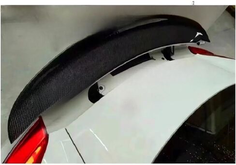 ألياف الكربون الخلفية المفسد الجذع الأجنحة الشفاه متوافقة مع 981 Cayman Boxster 2013-2015 FRP أسود خلفي الديكور (FRP الأسود غير لامع) in Kuwait