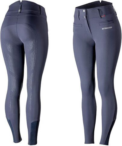 B Vertigo Tiffany Women's High Waist Moisture-Wicking Silicone Full Seat Riding Breeches with Four-Way Stretch - Bright White - 28 in Saudi Arabia
