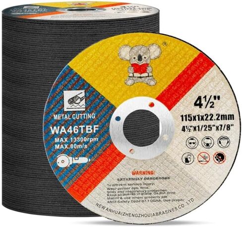 50 Pack Cut Off Wheels 4 1/2 Inch, Cutting Wheels for Angle Grinder, Aluminum Oxide Cut Off Wheel for Metal and Stainless Steel, 4.5"x.004"x7/8" Angle Grinder Cutting Disc in Saudi Arabia