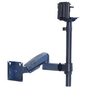 Upside-Down Monitor Stand Computer Suspended Column Lifting Telescopic Bracket Desktop Punch-Free H100