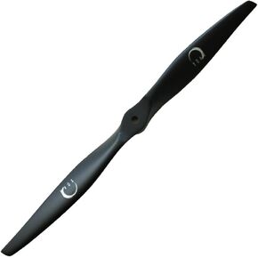 XOAR PJM-E 12x6 Electric RC Airplane Propeller. 12 Inch 2 Blade Black Wood Prop for Electric Motor