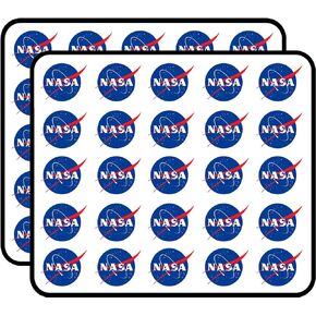 NASA 50 Pack 1" Stickers for Scrapbooking, Calendars, Arts, Kids DIY Crafts, Album, Bullet Journals