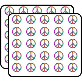 Large Tie Dye Peace Sign Symbol (Dyed die Vinyl) Sticker for Scrapbooking, Calendars, Arts, Kids DIY Crafts, Album, Bullet Journals