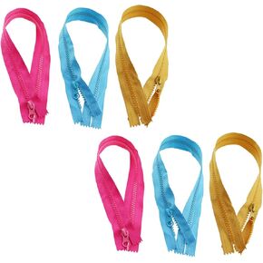 SQXBK 15PCS 400mm Colourful Individual End Zip Closure Knitting Supplies Fastener for Sewing Garments Tent Crafts