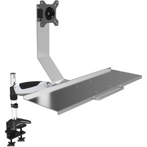 Monitor Keyboard Stand Industrial Computer Desktop air Pressure Lift Aluminum Alloy WS07 Rotation