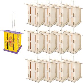 Fun Express Butterfly House Kits for Kids, Makes 12 - DIY Classroom Crafts Project and Learning Activities for Kids