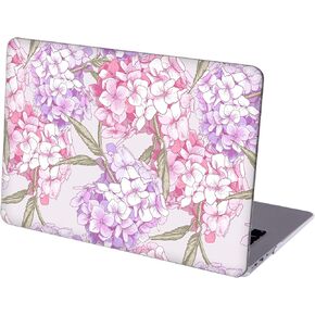 Compatible with MacBook Air 13.6-inch, Hard Shell Case with Keyboard Cover and Screen Protector (A2681, M2 chip / A3113, M3 chip / A3240, M4 chip, 2022-2025 Release) - Hydrangea MD4751