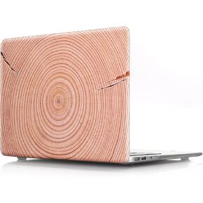IVY Wood Grain Case for MacBook Pro (13-inch,M1,2016-2020, Thunderbolt 3 Ports, Models: A2338/A2289/A2251/A2159/A1706/A1708/A1989) Hard Shell Case with Keyboard Cover - D